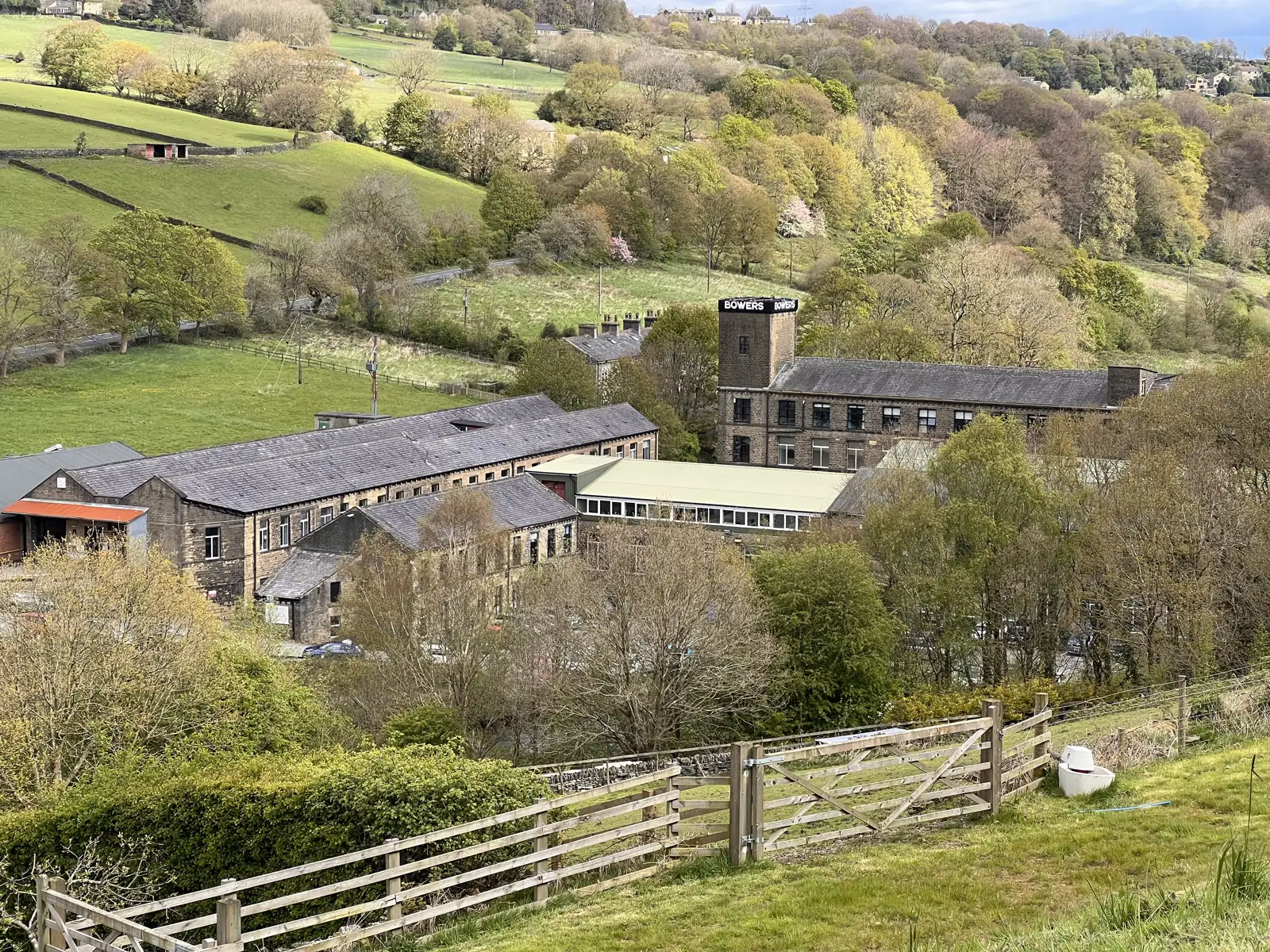 Bowers Mill in the Calder Valley countryside near Barkisland, West Yorkshire