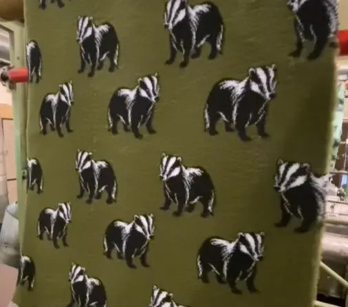 Badger pattern vet bedding