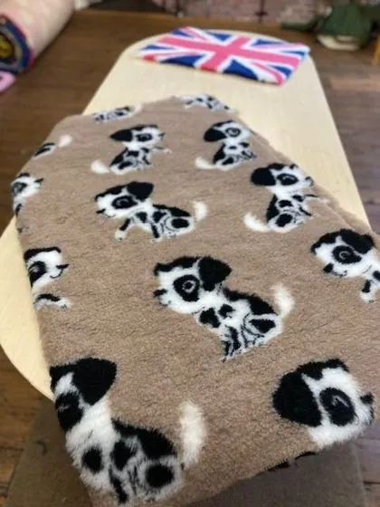 Patch the Dog pattern vet bedding